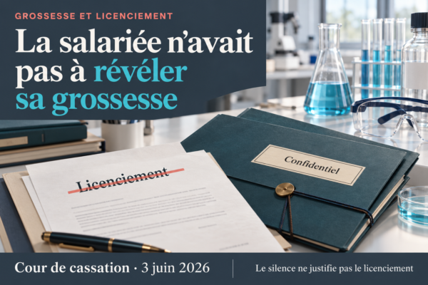 Grossesse et licenciement : ne pas informer l’employeur n’est pas une faute