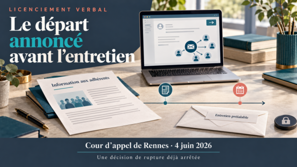 Licenciement verbal : l’annonce aux adhérents valait licenciement