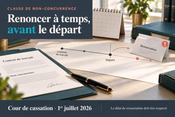Clause de non-concurrence : une renonciation tardive reste tardive