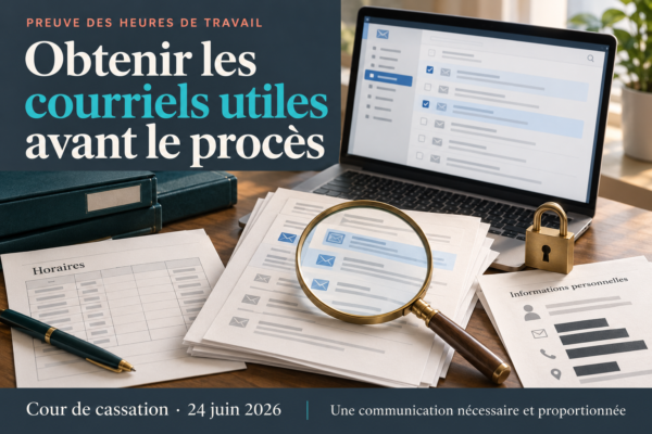 Heures supplémentaires : obtenir les courriels utiles avant le procès